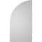 Ekena Millwork Quarter Round Top Right Surface Mount PVC Gable Vent w/ 2"W x 2"P Brickmould Sill Frame, 16"W x 30"H GVPQR16X3003SN - alternate 5